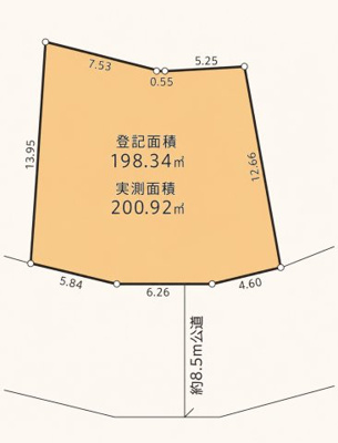 【区画図】 | ◆戸塚区汲沢6丁目　建築条件無し売地◆