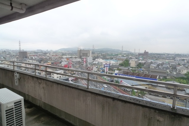 エクセルメゾン岡山のバルコニー