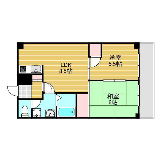 メゾンラメールの間取り