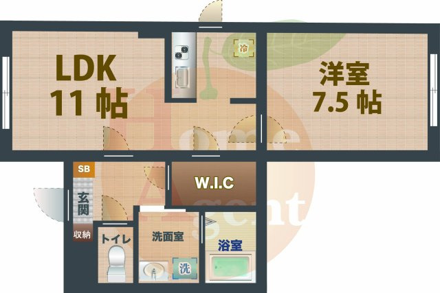 【間取り】 | ラシクラス野方 | 2Kのお部屋です。