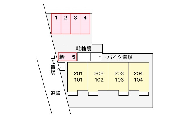 アクティブⅡの区画図