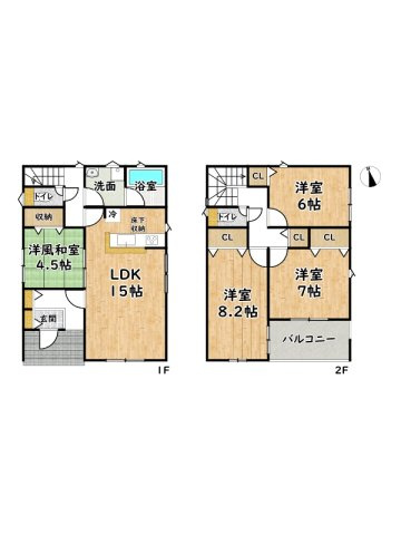 姫路市別所町小林第7/新築戸建の間取り