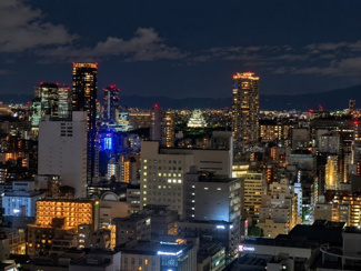 【展望】 | ブランズタワー大阪本町 | 【物件からの眺望】ライトアップされた大阪城を望む、32階からの贅沢な夜景です◎