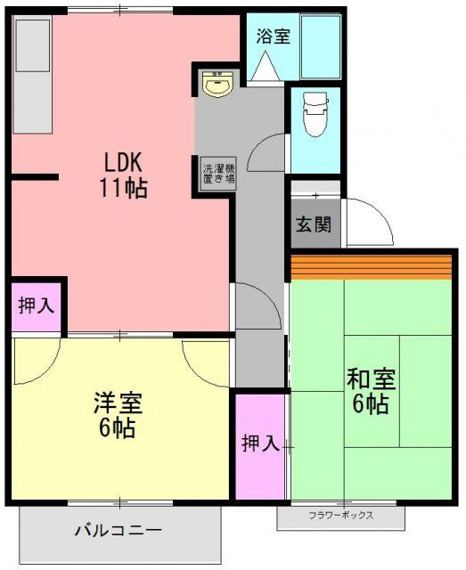 エクセル大和の間取り