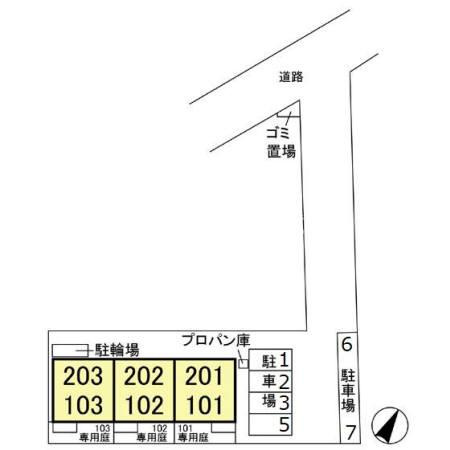 ソレアードの区画図|同仕様写真