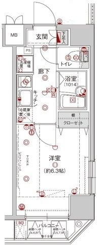 ハーモニーレジデンス駒込の間取り|間取りです。