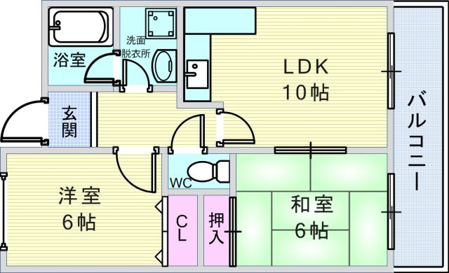 LOVVE豊中の間取り