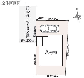 ２路線利用で、暮らしにゆとりを。の区画図