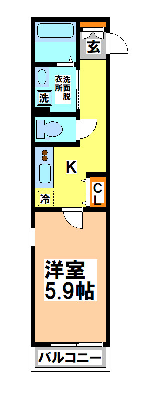 三鷹市下連雀４丁目の賃貸マンションの間取り