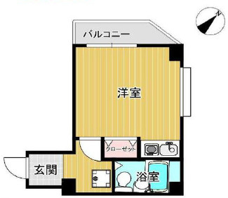 神戸市東灘区御影１丁目の賃貸マンションの間取り