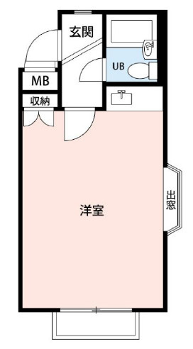 芦屋市西山町の賃貸マンションの間取り