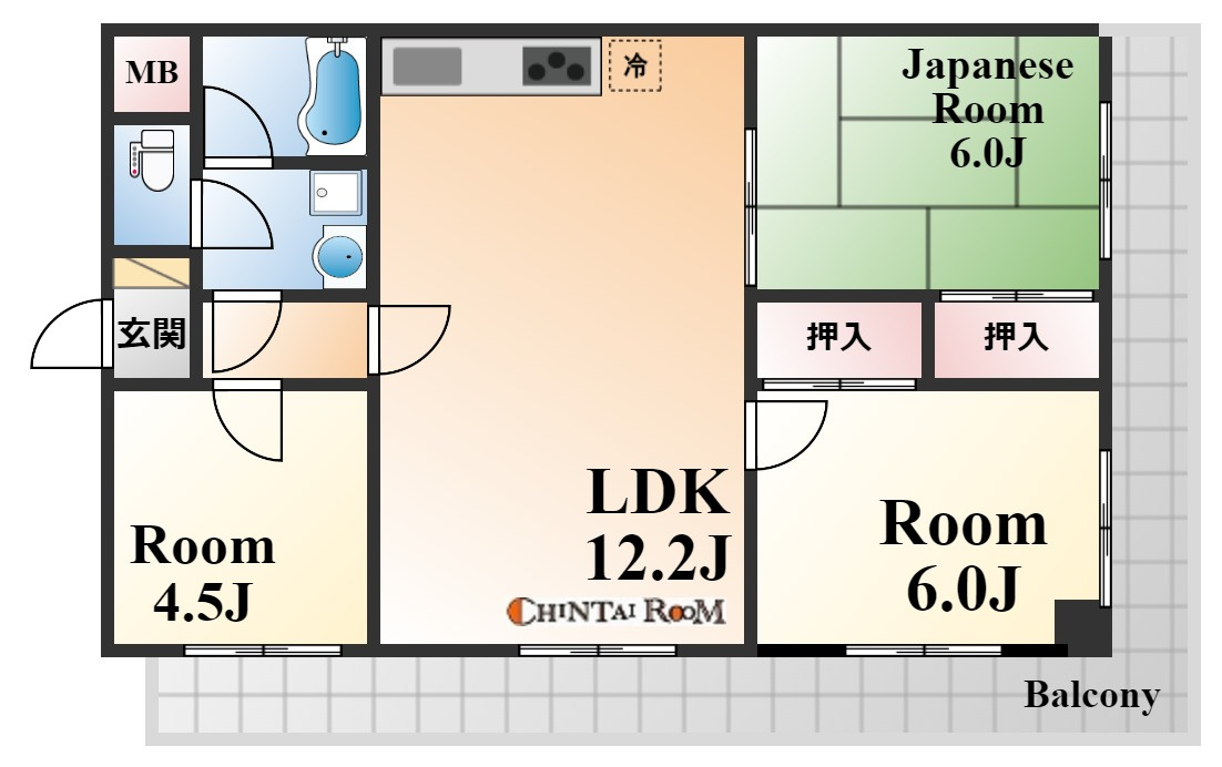 パレルミエール岡本の間取り