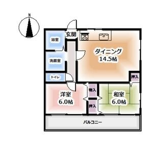 西御影グリーンハウスの間取り