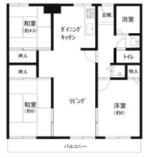西芦屋グリーンハウスの間取り