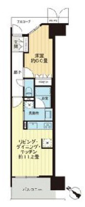 ワコーレシティ神戸三宮の間取り