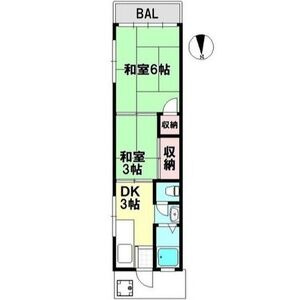 神戸市東灘区深江南町２丁目の賃貸マンションの間取り
