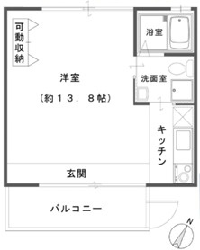 神戸市中央区北野町３丁目の賃貸マンションの間取り