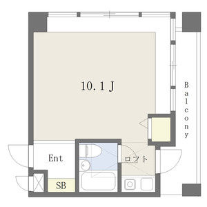 芦屋市伊勢町の賃貸マンションの間取り