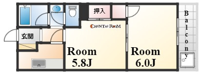 グリーンハイツ花隈の間取り