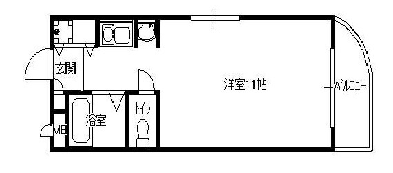 神戸市東灘区本庄町１丁目の賃貸マンションの間取り