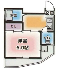神戸市東灘区本山北町３丁目の賃貸マンションの間取り