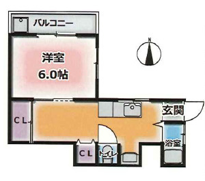 神戸市東灘区本山北町３丁目の賃貸マンションの間取り