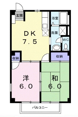 【間取り】 | コーポ藤原