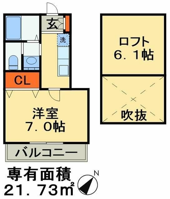 クリーク幕張の間取り