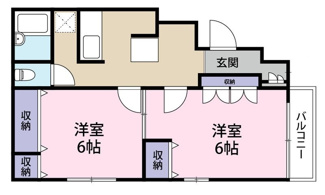 【間取り】 | パークハイツ南台 | 間取りです。