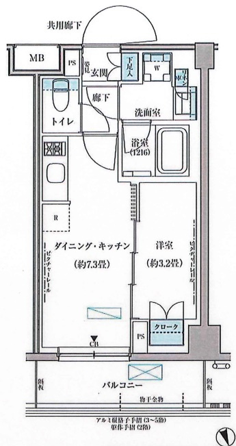 パークアクシス文京本郷の間取り