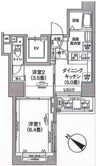 アイルプレミアム文京六義園の間取り