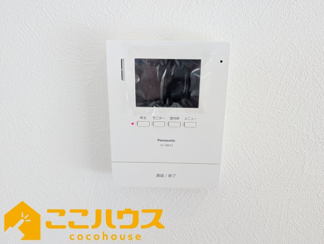 西原町我謝　RC住宅　新築戸建て　全3棟　A号棟のセキュリティ|録画機能付きTVインターホン

