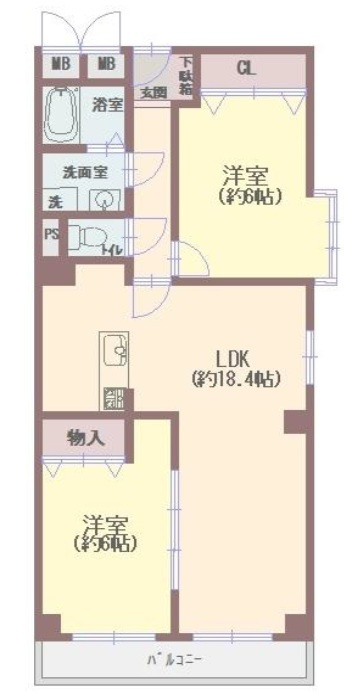 ルネ甲子園の間取り