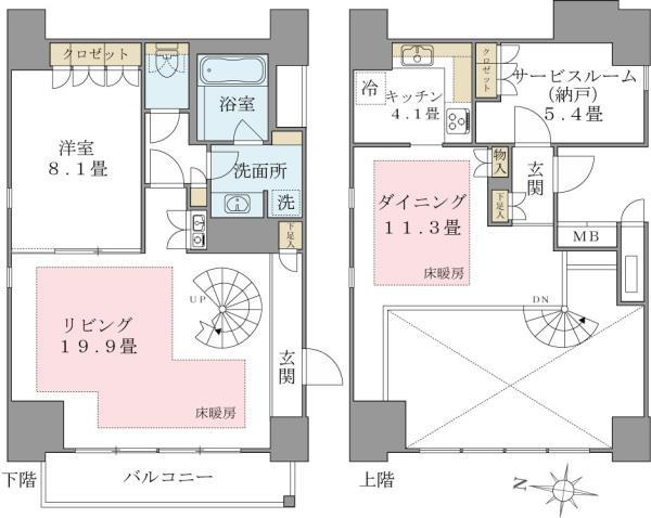 Ｂｒｉｌｌｉａ　ｉｓｔ　東雲キャナルコートの間取り
