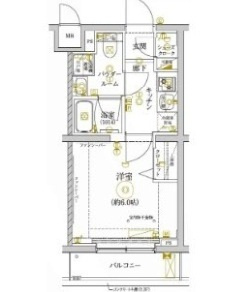 レアライズ新丸子Ⅱの間取り|間取りです。