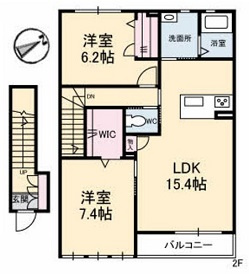 ファミールＮの間取り
