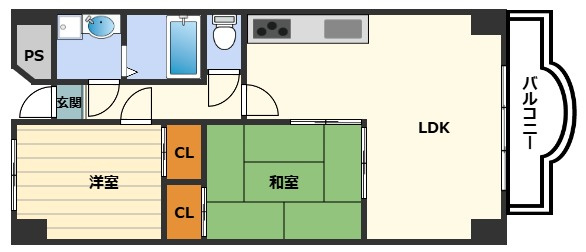 梅田プレミアムコートの間取り