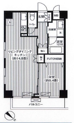 ハイキャスト大山の間取り