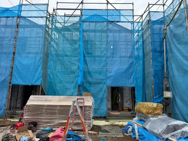 八王子市　暁町　新築戸建て　０１期の前面道路含む現地写真