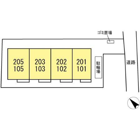 Saginuma Garden Court Serenusの区画図
