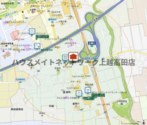 ハイツピースフルの地図|位置図