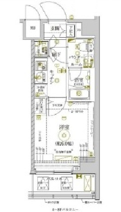 レアライズ新丸子の間取り|間取りです。