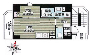 レガシア御茶ノ水の間取り
