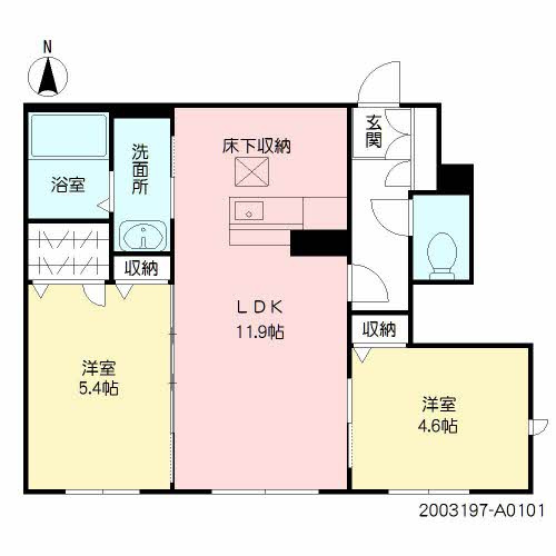 シャーメゾン善導寺の間取り|使い勝手の良い間取りです♪