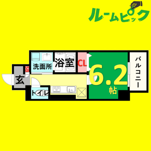 レガーロ　名古屋市賃貸　仲介手数料無料の間取り