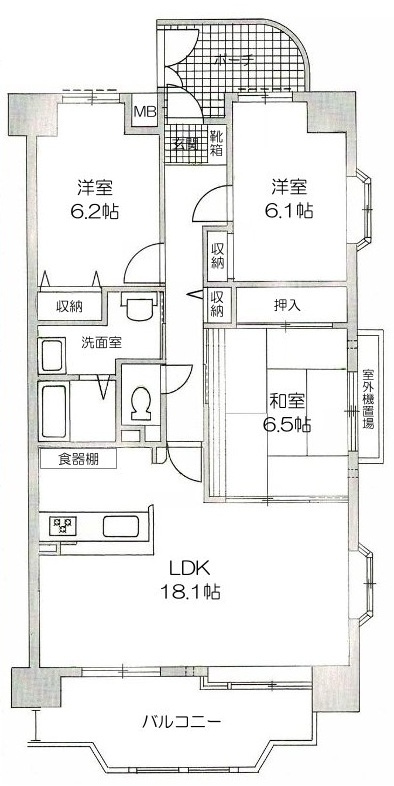 エメラルドマンション東加古川の間取り