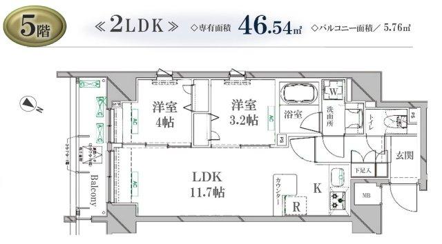 ステージファースト浅草桜橋の間取り