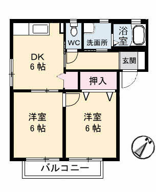 【間取り】 | サンライズ・パレスA棟