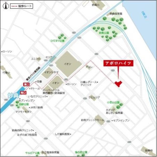 アポロハイツの地図