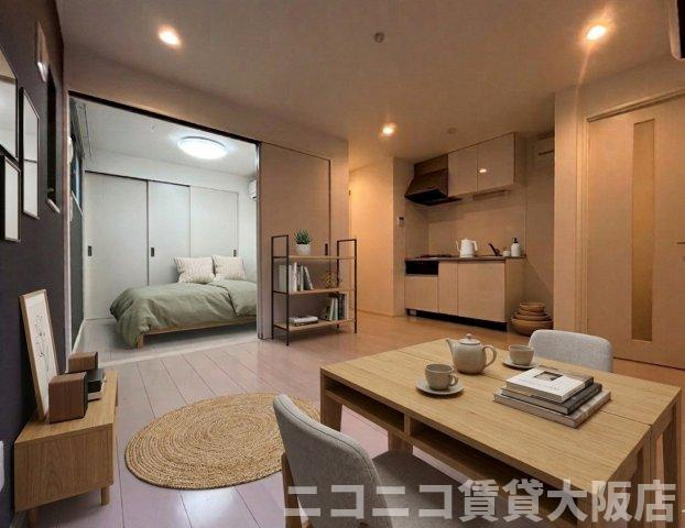 大阪市生野区生野東２丁目のアパートのその他|CG画像です。家具家電付きではありません